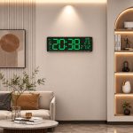 Digital Calendar Wall Clock – DC-177 MC - GREEN