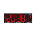 Digital Calendar Wall Clock – DC-177 MC - RED - Image 4