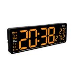 Digital Calendar Wall Clock – DC-177 MC - ORANGE - Image 5