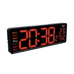Digital Calendar Wall Clock – DC-177 MC - RED - Image 5