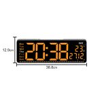 Digital Calendar Wall Clock – DC-177 MC - ORANGE - Image 3