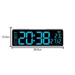 Digital Calendar Wall Clock – DC-177 MC - BLUE - Image 3