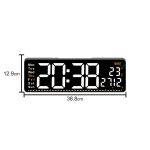 Digital Calendar Wall Clock – DC-177 MC - WHITE - Image 6