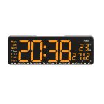 Digital Calendar Wall Clock – DC-177 MC - ORANGE - Image 6