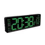 Digital Calendar Wall Clock – DC-177 MC - GREEN - Image 6